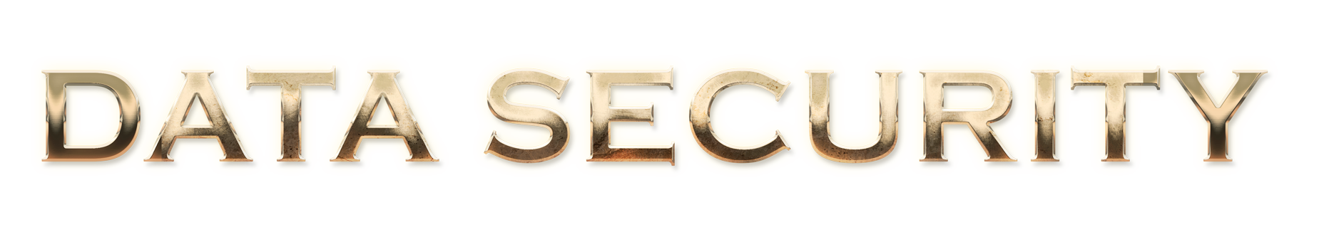 WORD DATA SECURITY gold text effects art typography PNG images free